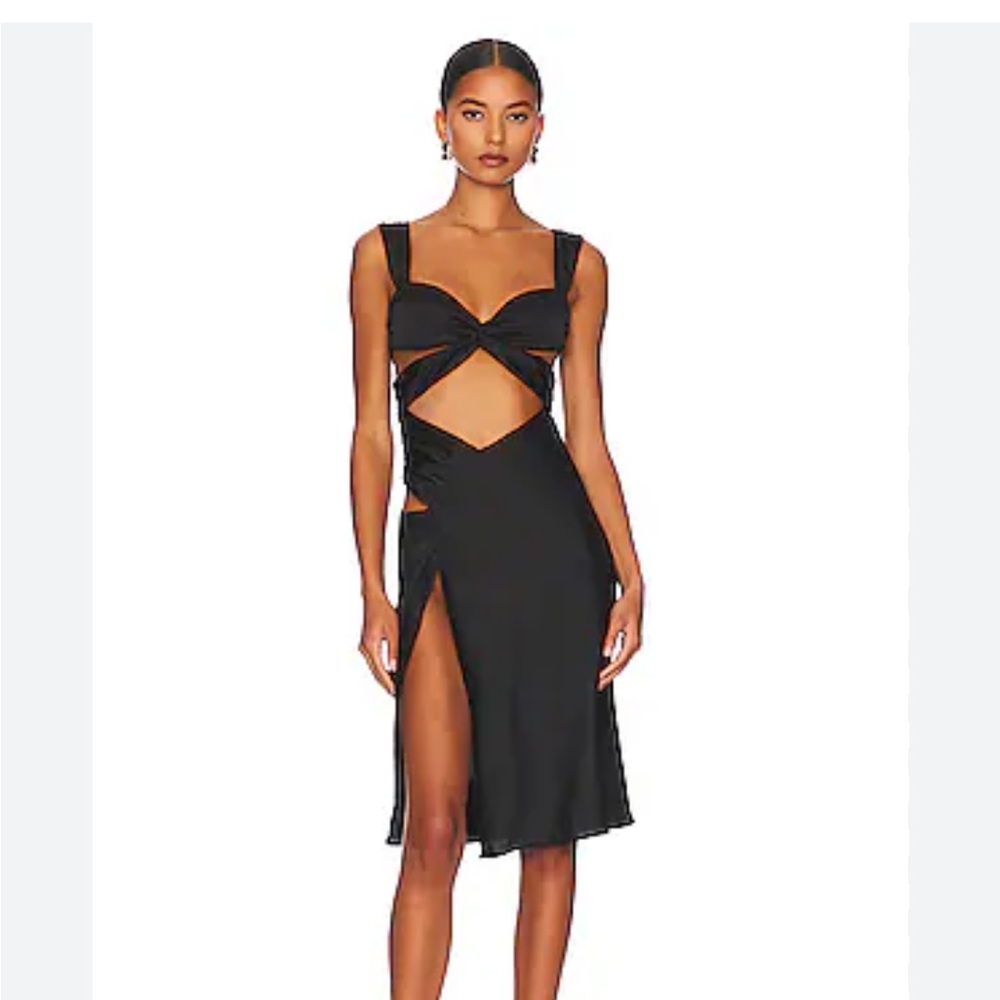 Black Sweetheart Cut Out Cocktail Dress